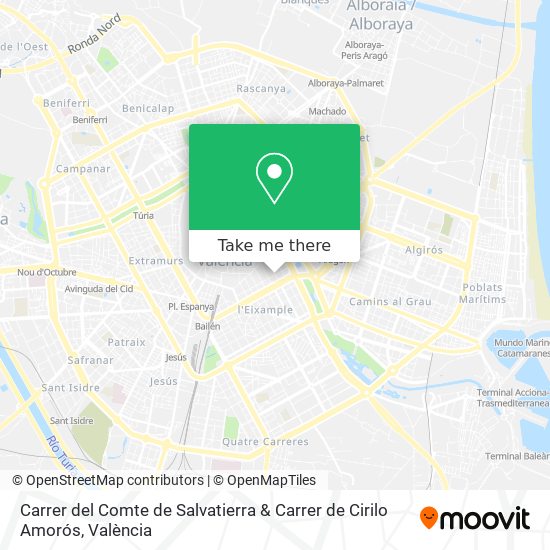 Carrer del Comte de Salvatierra & Carrer de Cirilo Amorós map