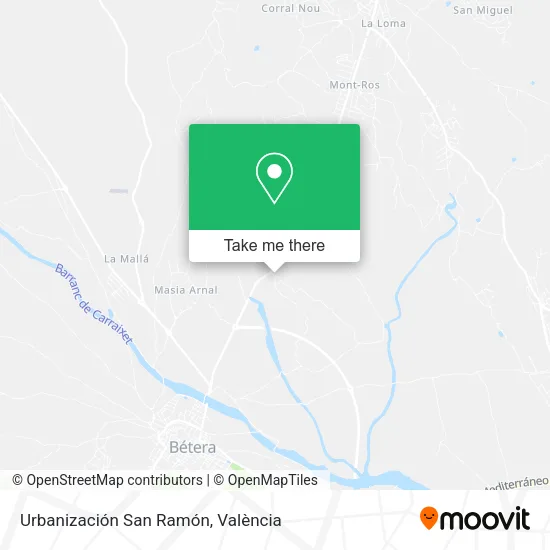 Urbanización San Ramón map