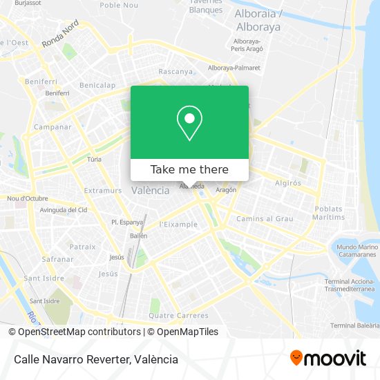 Calle Navarro Reverter map