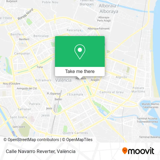 Calle Navarro Reverter map