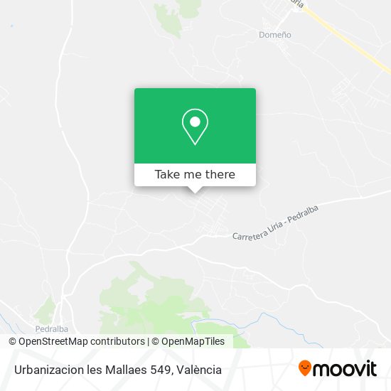 Urbanizacion les Mallaes 549 map