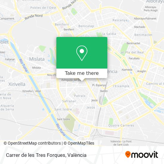 Carrer de les Tres Forques map