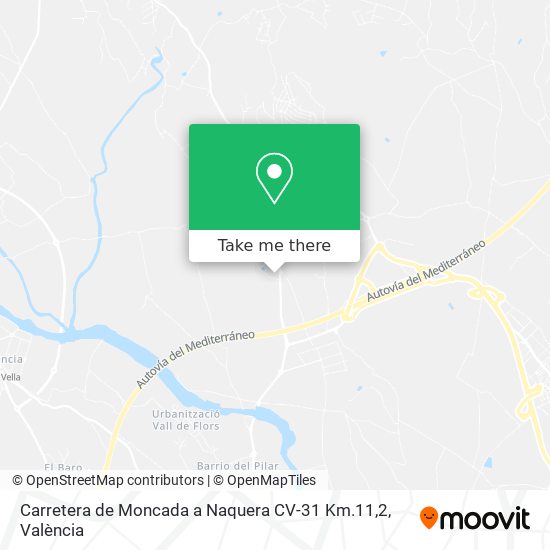 Carretera de Moncada a Naquera CV-31 Km.11,2 map