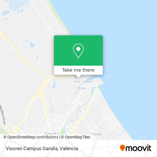 mapa Visoren Campus Gandia