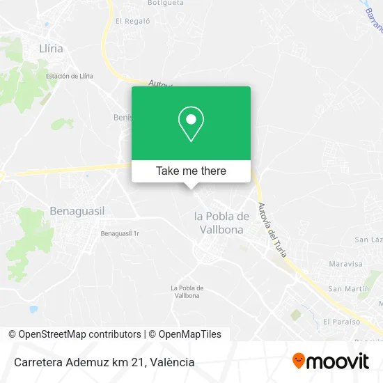Carretera Ademuz km 21 map