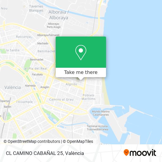 CL CAMINO CABAÑAL 25 map