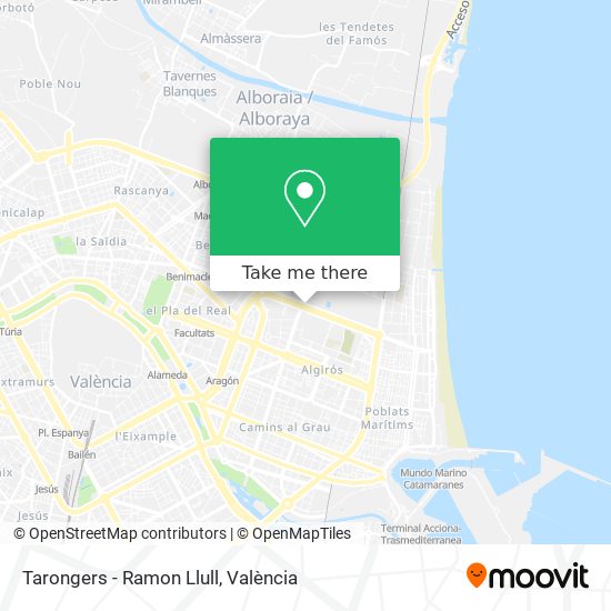 Tarongers - Ramon Llull map