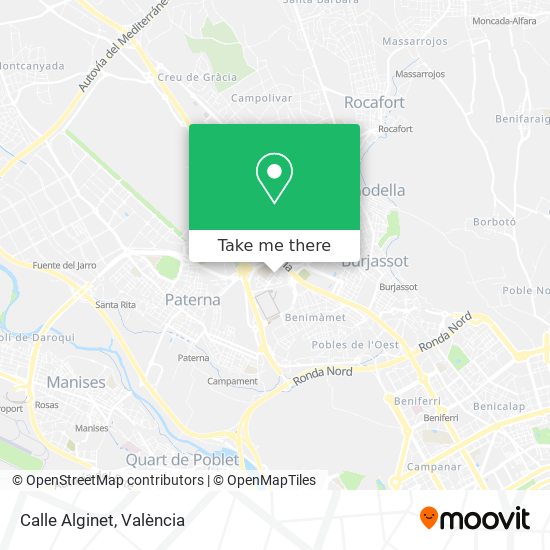 mapa Calle Alginet
