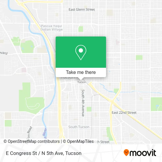 Mapa de E Congress St / N 5th Ave