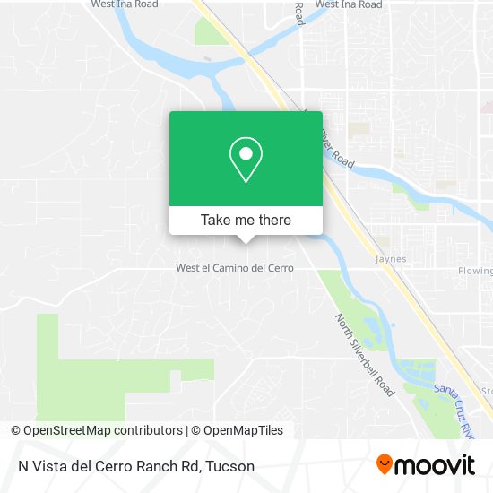 Mapa de N Vista del Cerro Ranch Rd