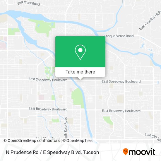 Mapa de N Prudence Rd / E Speedway Blvd