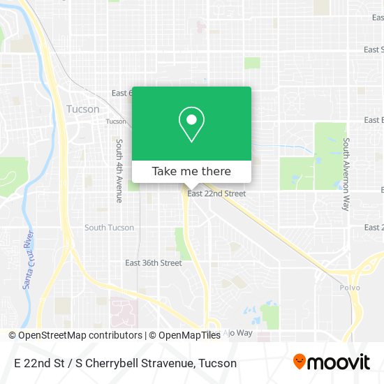 E 22nd St / S Cherrybell Stravenue map