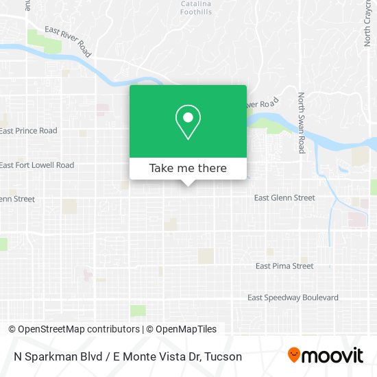 Mapa de N Sparkman Blvd / E Monte Vista Dr