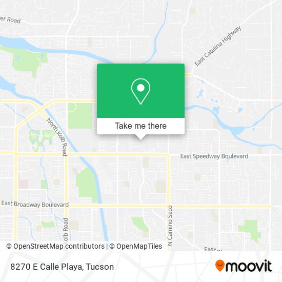 Mapa de 8270 E Calle Playa