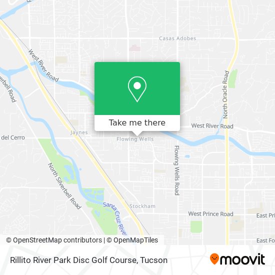 Mapa de Rillito River Park Disc Golf Course