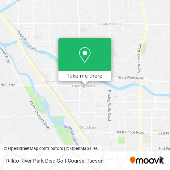 Rillito River Park Disc Golf Course map