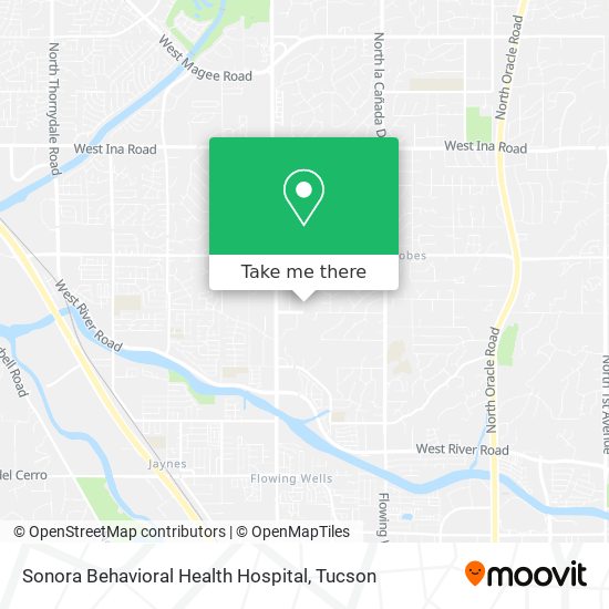 Mapa de Sonora Behavioral Health Hospital