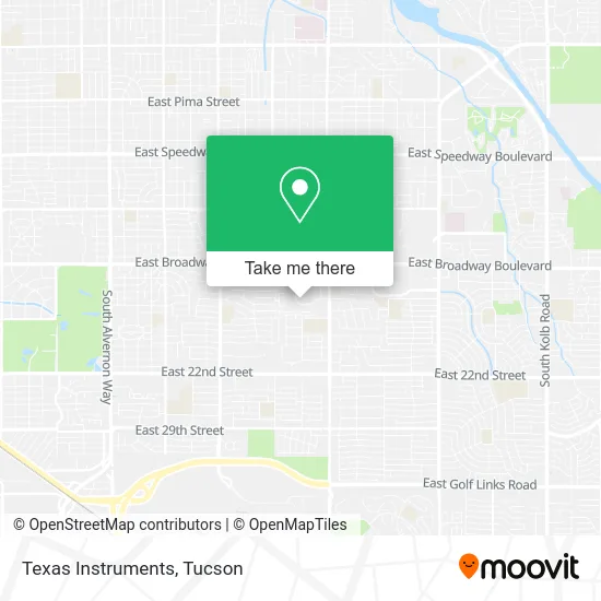 Texas Instruments map