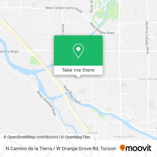 N Camino de la Tierra / W Orange Grove Rd map