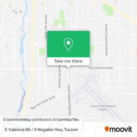 E Valencia Rd / S Nogales Hwy map