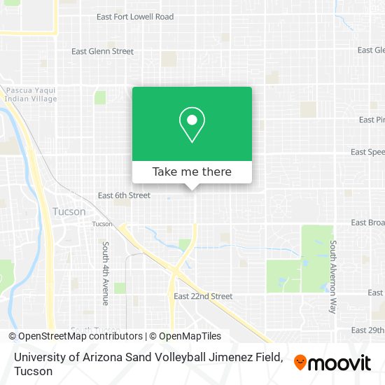 University of Arizona Sand Volleyball Jimenez Field map