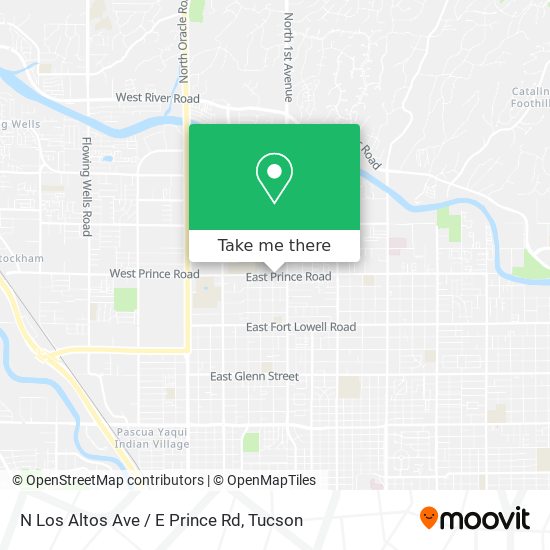 N Los Altos Ave / E Prince Rd map