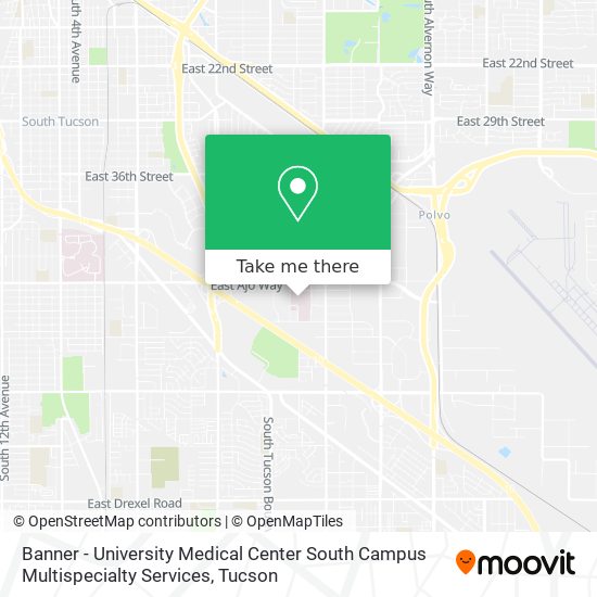 Banner - University Medical Center South Campus Multispecialty Services map