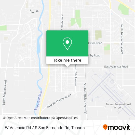Mapa de W Valencia Rd / S San Fernando Rd