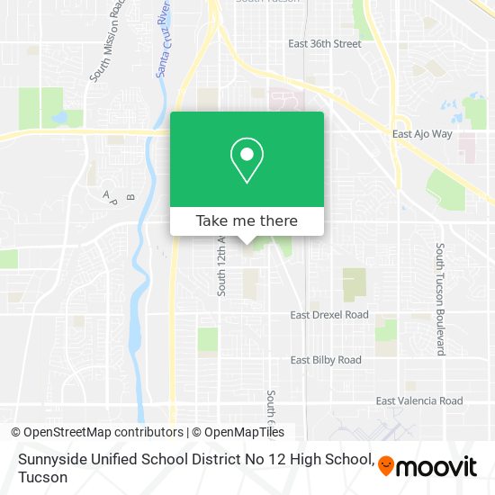 Sunnyside Unified School District No 12 High School map
