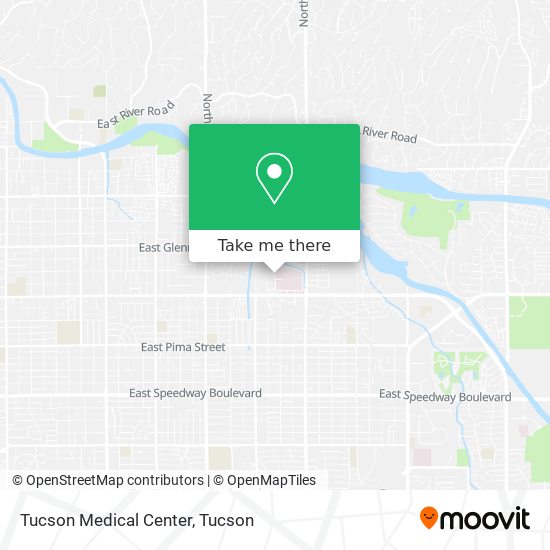 Mapa de Tucson Medical Center