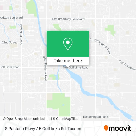 Mapa de S Pantano Pkwy / E Golf links Rd