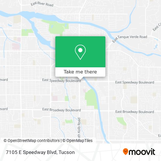 7105 E Speedway Blvd map