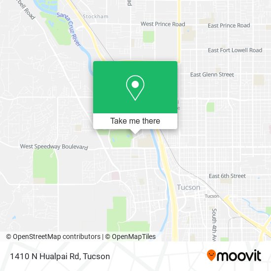Mapa de 1410 N Hualpai Rd