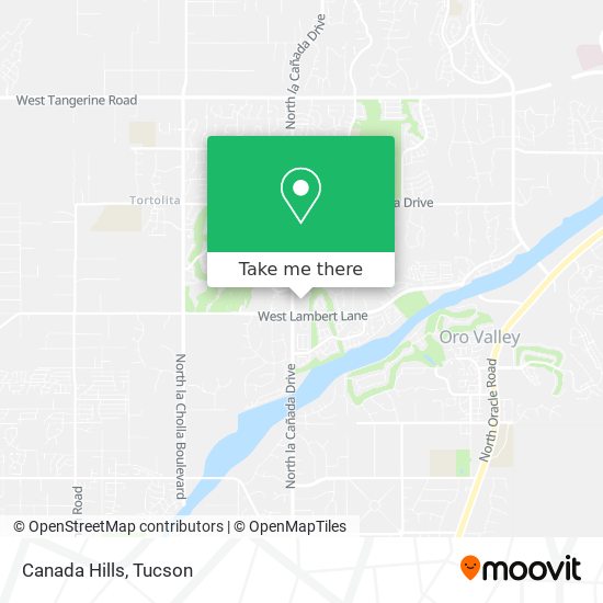 Mapa de Canada Hills