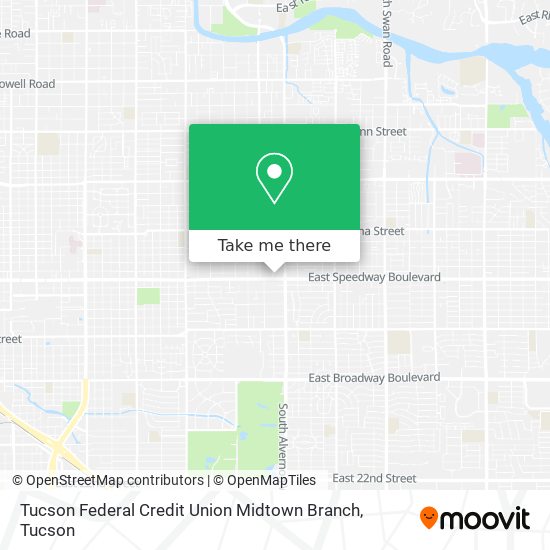 Mapa de Tucson Federal Credit Union Midtown Branch