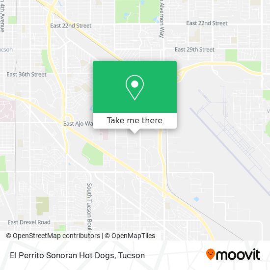 Mapa de El Perrito Sonoran Hot Dogs