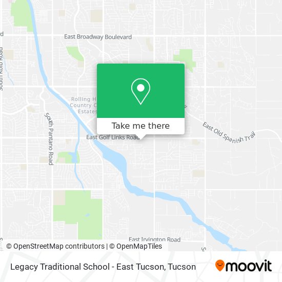 Mapa de Legacy Traditional School - East Tucson