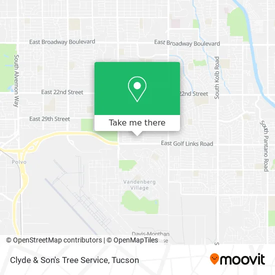 Clyde & Son's Tree Service map