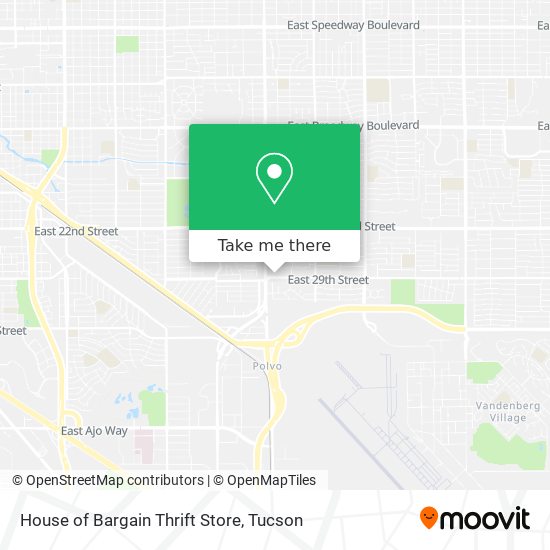 Mapa de House of Bargain Thrift Store