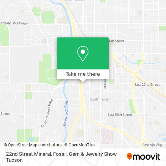 22nd Street Mineral, Fossil, Gem & Jewelry Show map