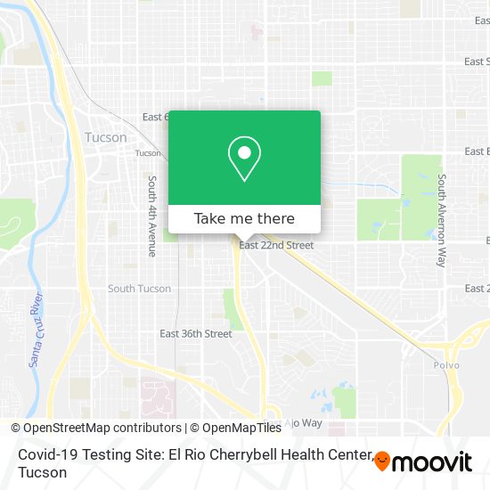Covid-19 Testing Site: El Rio Cherrybell Health Center map