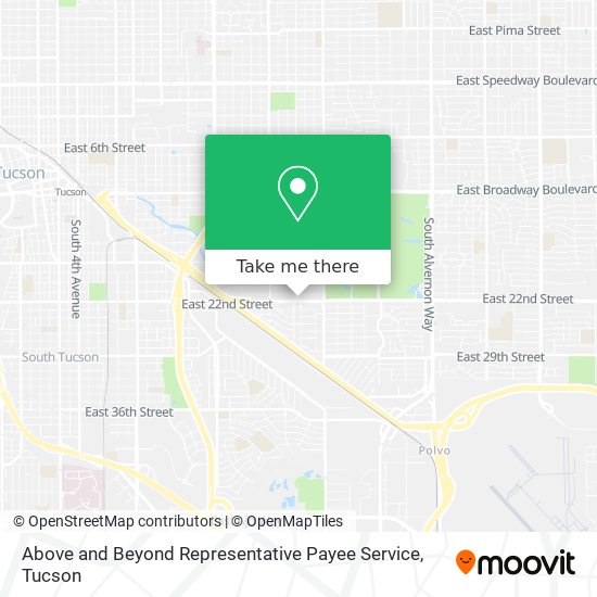 Mapa de Above and Beyond Representative Payee Service