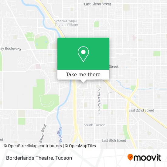 Borderlands Theatre map