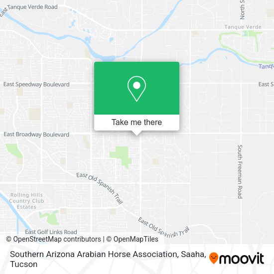 Mapa de Southern Arizona Arabian Horse Association, Saaha