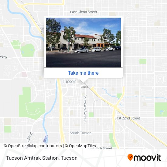 Mapa de Tucson Amtrak Station