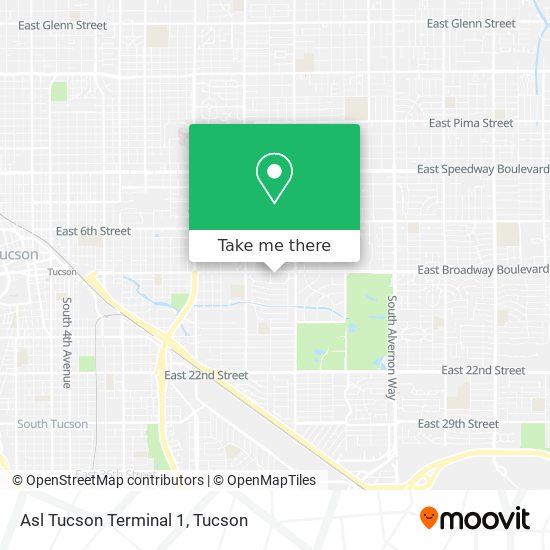 Mapa de Asl Tucson Terminal 1