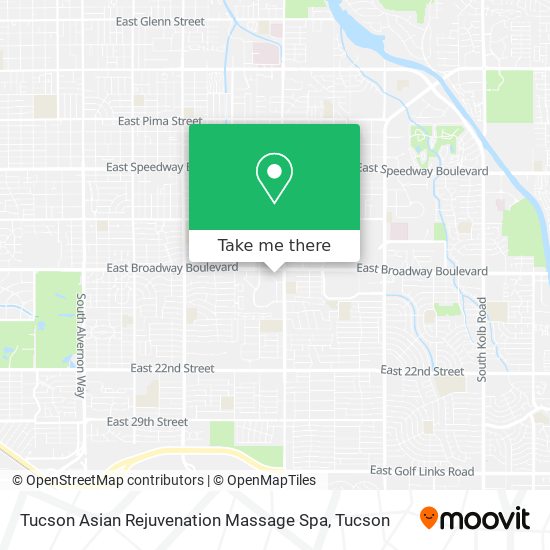 Mapa de Tucson Asian Rejuvenation Massage Spa