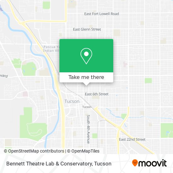 Mapa de Bennett Theatre Lab & Conservatory