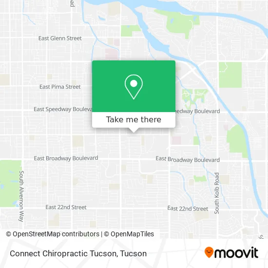 Connect Chiropractic Tucson map