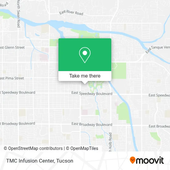 TMC Infusion Center map